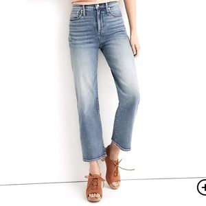 Madewell Slim Wide-Leg Crop Jeans Reggie Wash sz26